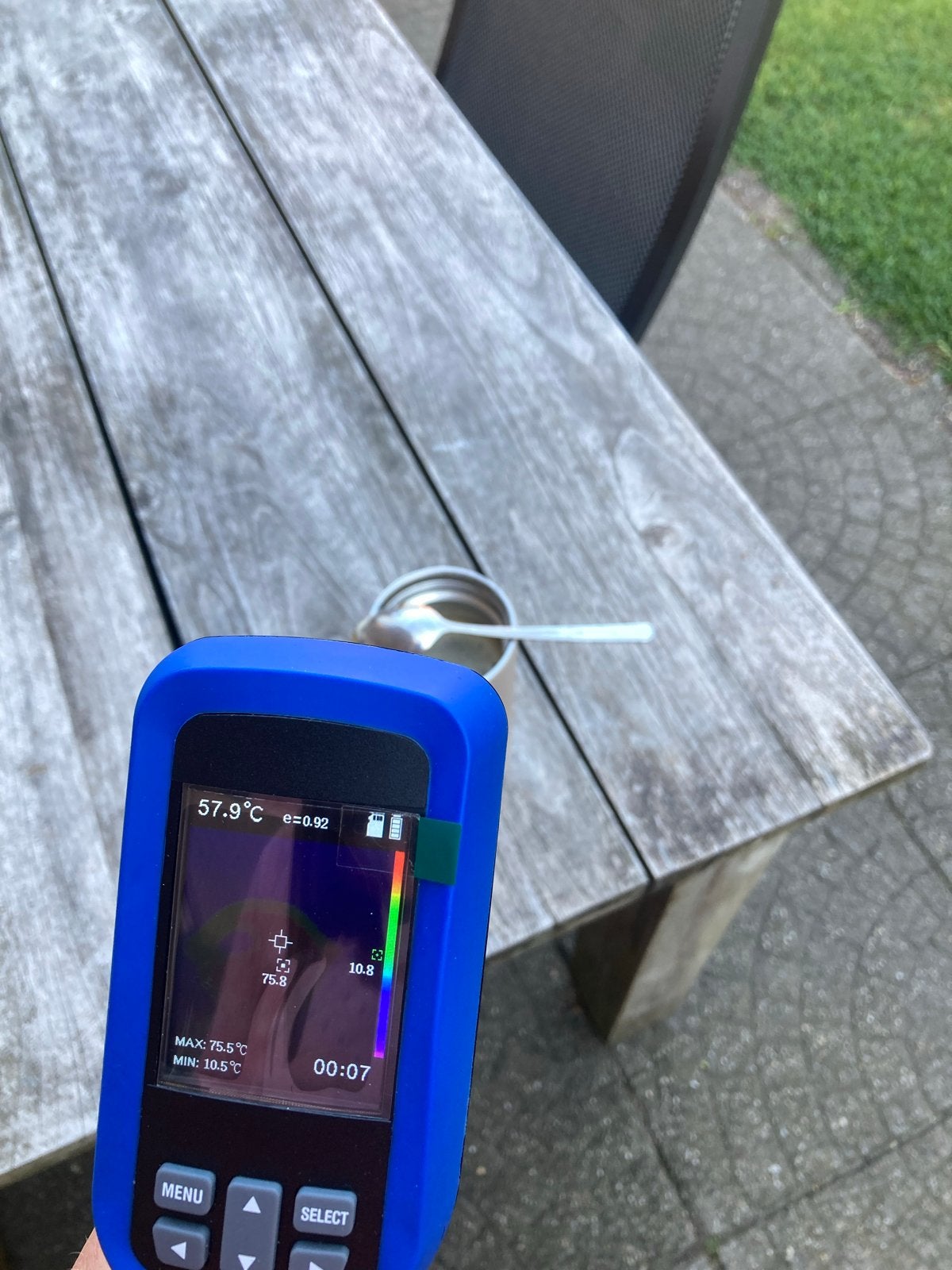 Infrarood Warmtebeeldcamera met Uitneembare Batterijen, Ophalen of Verzenden, Zo goed als nieuw, Temperatuur