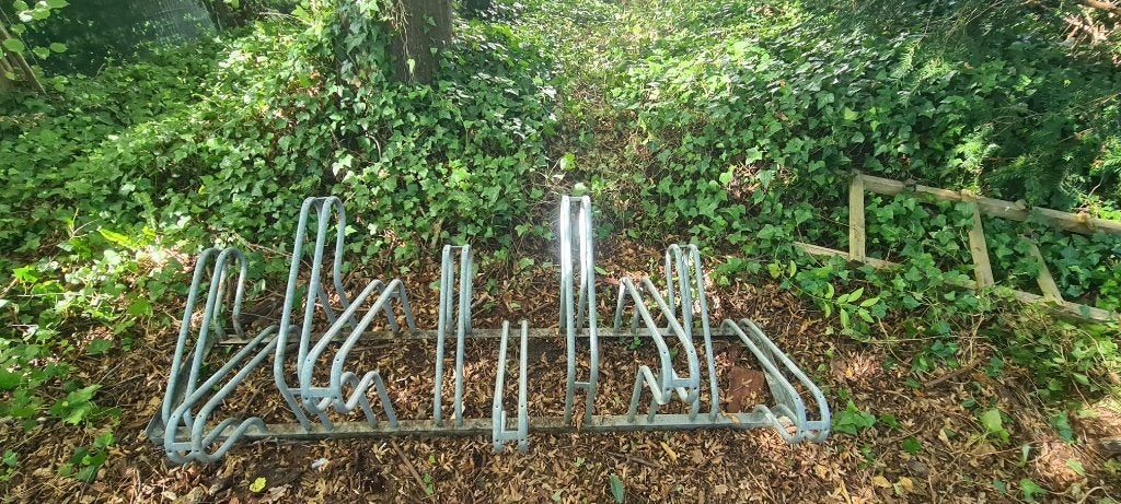 Fietsen rek voor 10 fietsen, Ophalen, Gebruikt