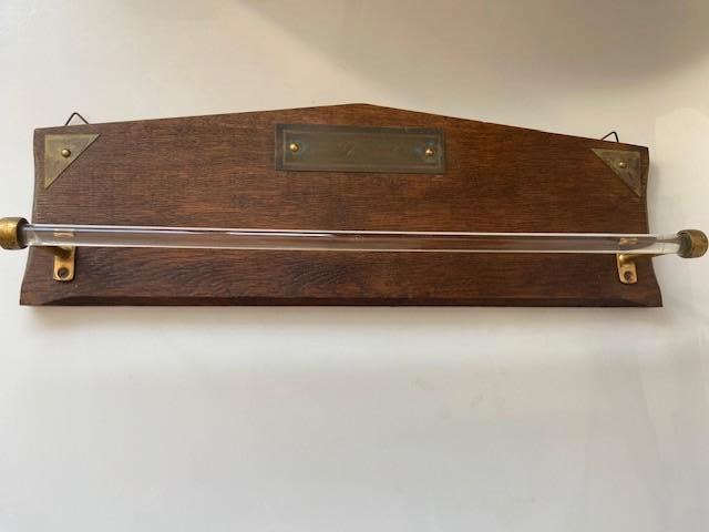Art deco theedoeken rek met de originele glazen roede, Ophalen of Verzenden