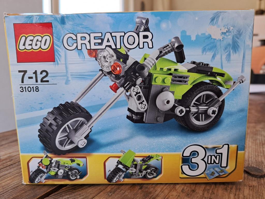 LEGO Creator 31018 Chopper (3-in-1) met doos en boekje, Compleet, Gebruikt, Lego, Ophalen of Verzenden