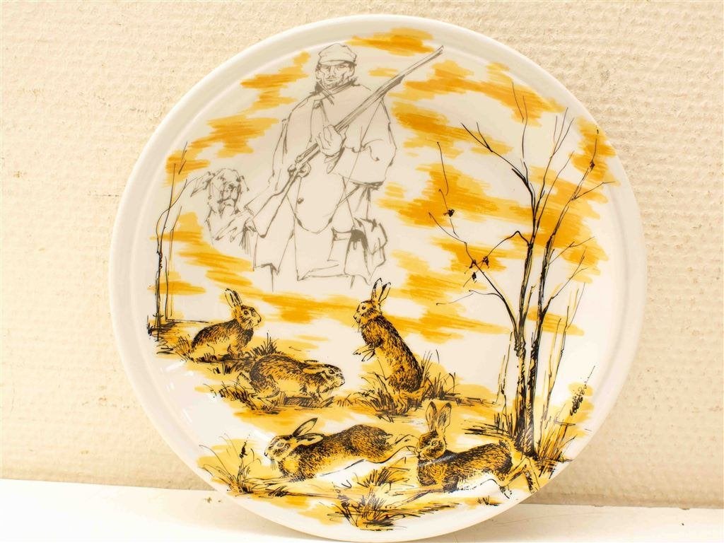 6 Decors de paris porseleinen borden 37947, Gebruikt, Ophalen of Verzenden, Bord(en), Wedgwood