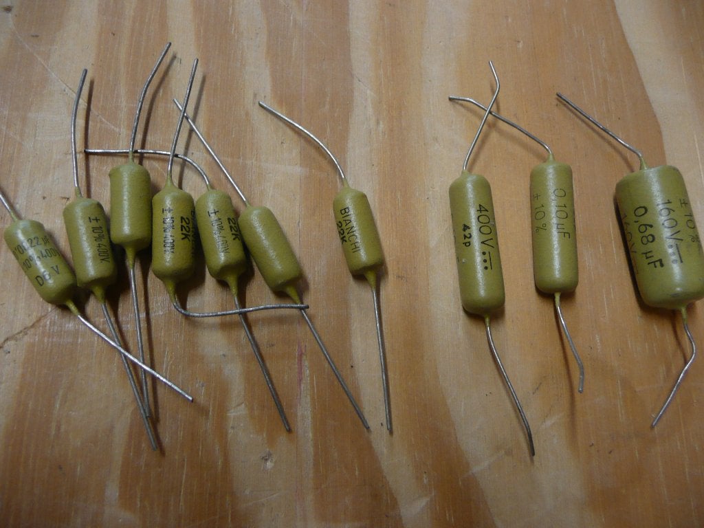 Marshall plexi super lead capacitor set mustard vintage NOS, Ophalen of Verzenden, Nieuw, Overige instrumenten