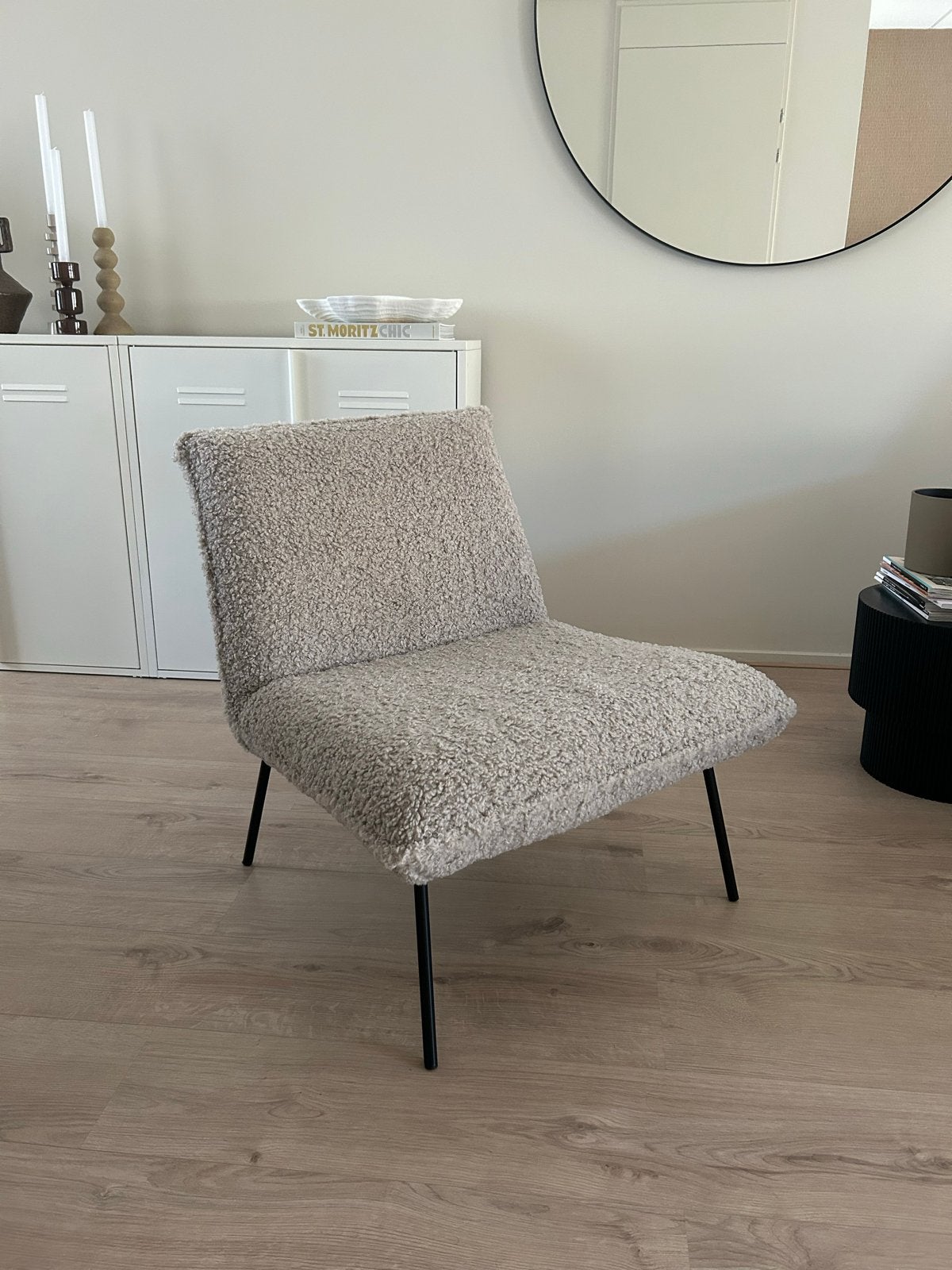 Fluffy/teddy fauteuil Kwantum - Zo goed als nieuw, Huis en Inrichting, Fauteuils, Ophalen, Minder dan 75 cm, Zo goed als nieuw