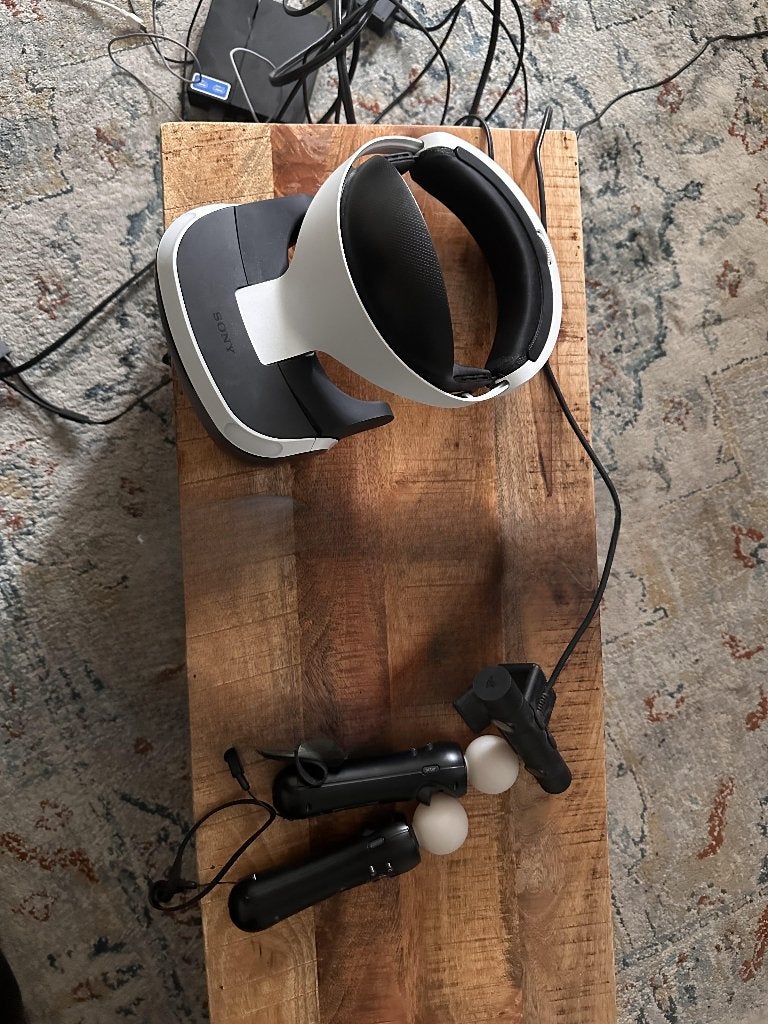 PS4 VR headset + PS5 adapter + camera, Ophalen of Verzenden, Gebruikt, Overige typen, PlayStation 4