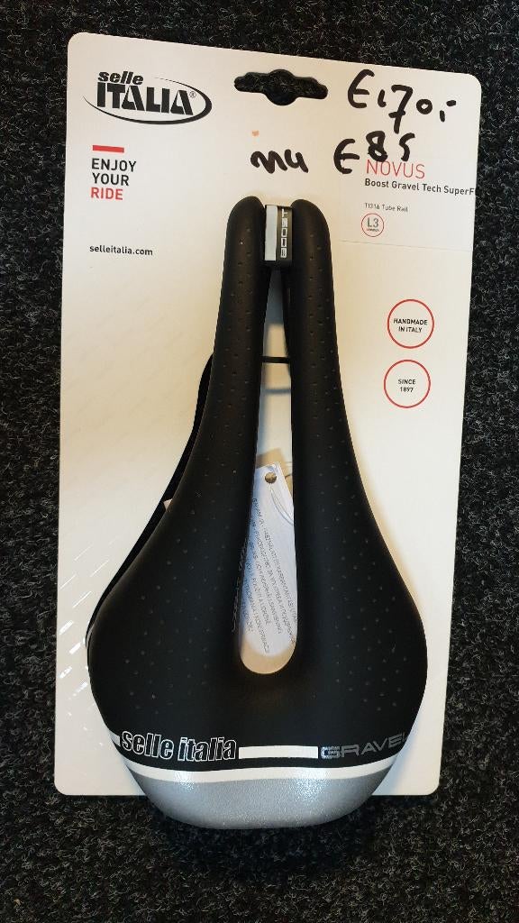 Selle Italia Novus Boost Graveltech Superflow Zadel Nieuw!, Ophalen, Nieuw, Zadel