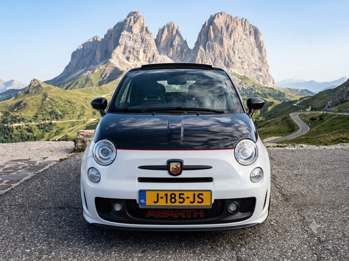 Fiat 500 1.4 T-jet Abarth Cabriolet 103KW AUT 2011 Wit, Auto's, 15 km/l, 40 €/maand, 4 cilinders, Cabriolet