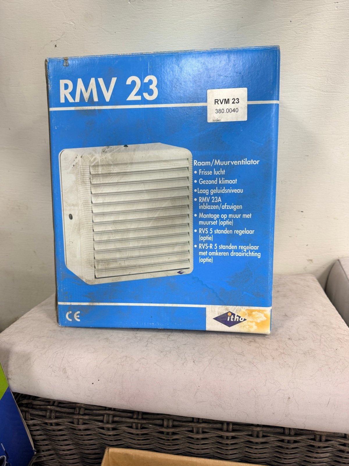 Itho RMV 23 Raam- en Muurventilator - Nieuw in Doos, Ophalen of Verzenden, Nieuw, Overige