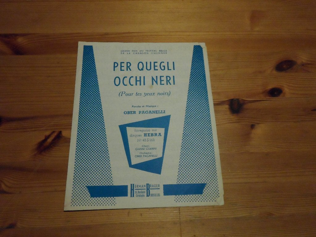 Per quegli occhi neri - paganelli, Gebruikt, Gitaar, Ophalen of Verzenden, Artiest of Componist