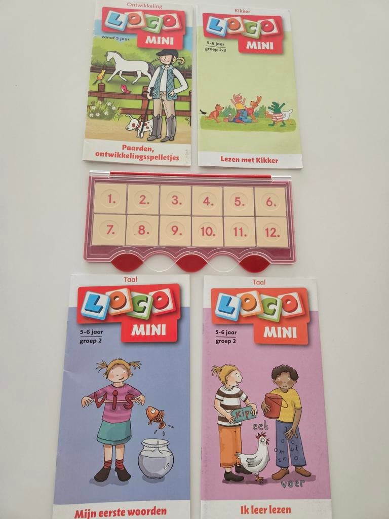 Mini Loco met 4 boekjes voor 5-6 jaar, Ophalen of Verzenden, Gebruikt, Taal en Lezen