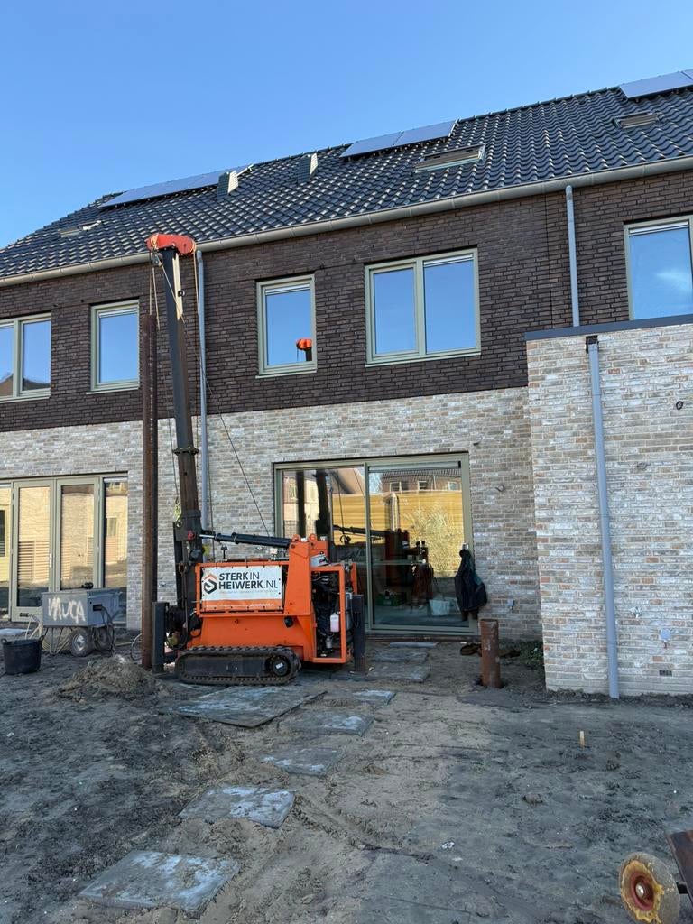 Heiwerk,heipalen,stalenbuispalen,funderingsherstel,fundering, Verbouw of Aanbouw