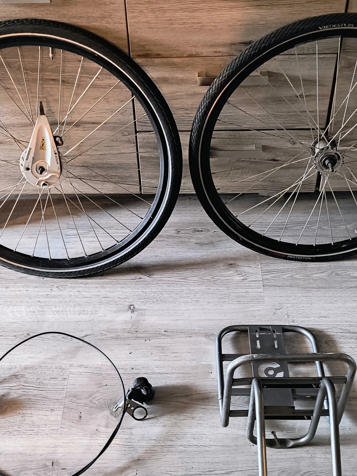 Wielen set fiets cortina Vogue batavus 28 3v terugtrap rem, Ophalen, Gebruikt, Band, Elektrische fiets