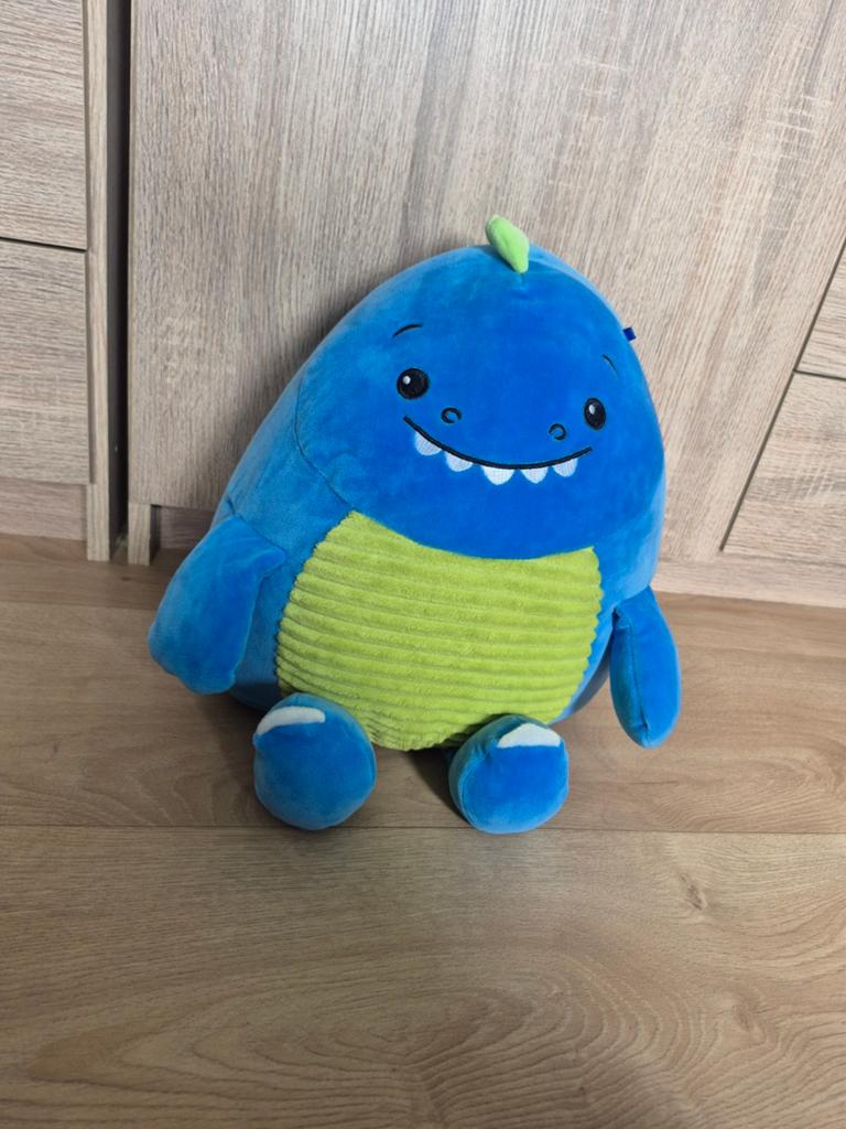 Blauw groen monster knuffel, Ophalen of Verzenden, Zo goed als nieuw, Overige typen