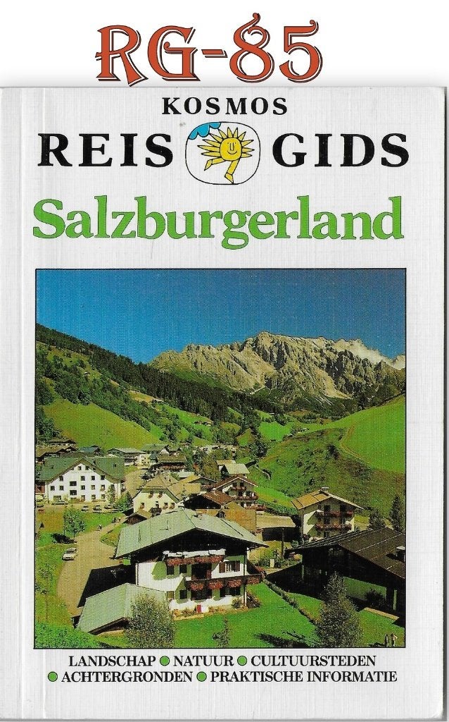 RG85 Kosmos Reisgids Salzburgerland 1990, Overige merken, Europa, Ophalen of Verzenden, Zo goed als nieuw
