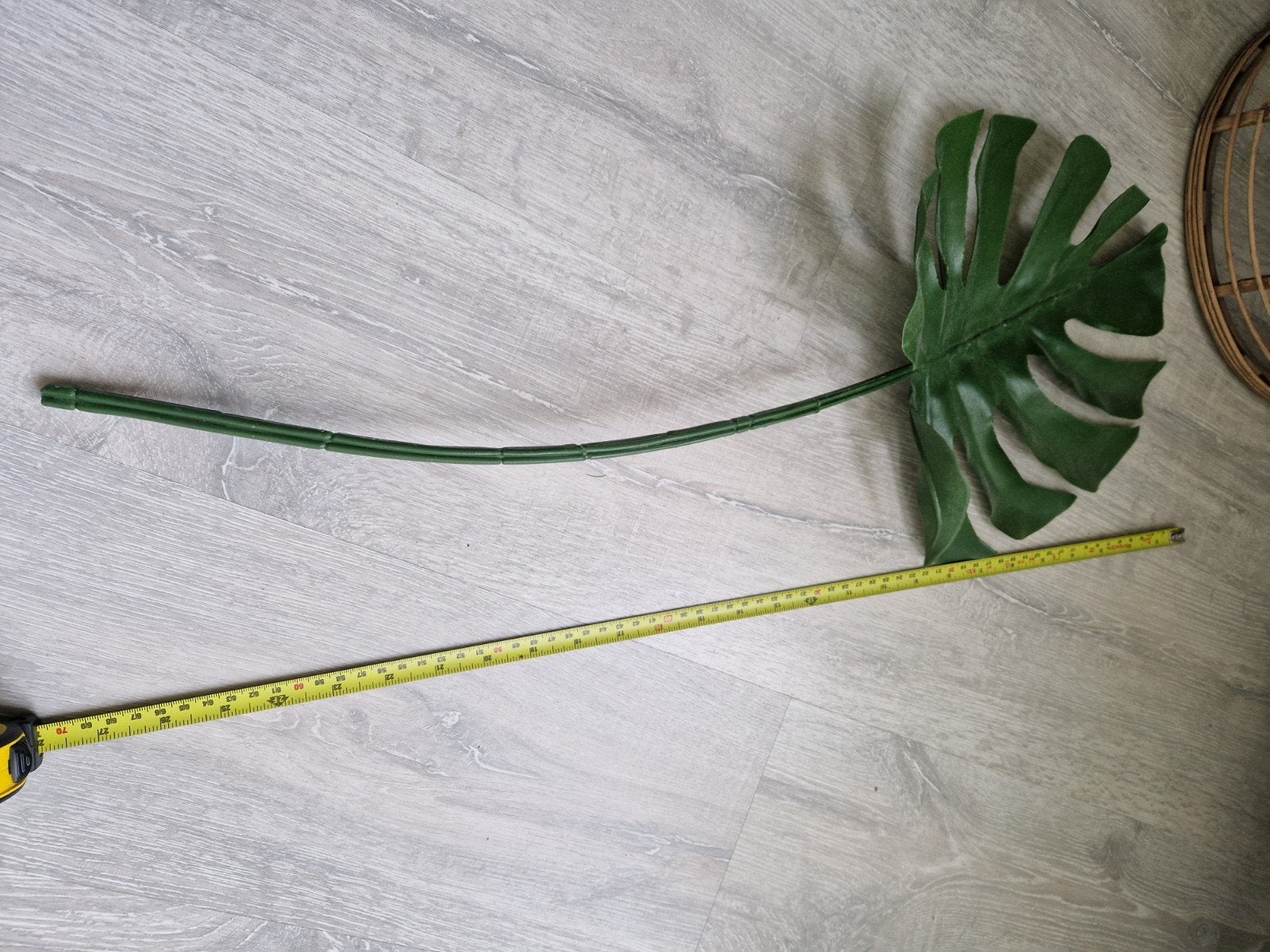 Set van 3 Kunstplanten Bladeren - Monstera, Palm, Banaan, Ophalen, Groen, Kunstplant, Zo goed als nieuw