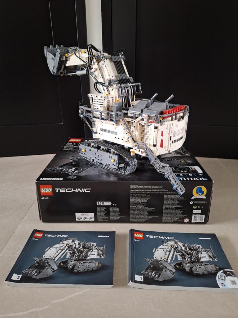 42100 Liebherr R 9800 Graafmachine met app-besturing, Lego, Ophalen of Verzenden, Zo goed als nieuw, Technic