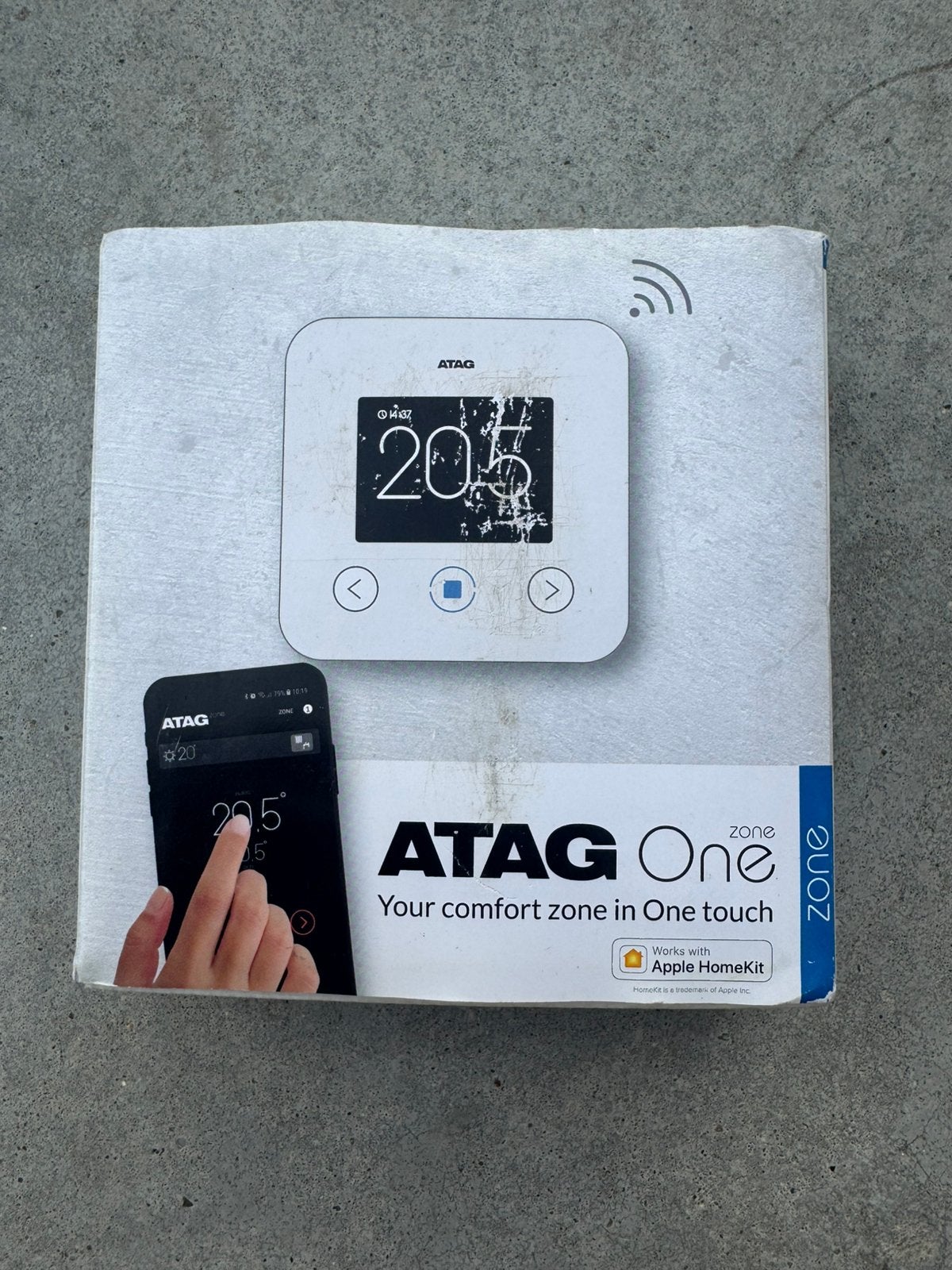 Atag one zone slimme thermostaat wit nieuw, Doe-het-zelf en Verbouw, Thermostaten, Ophalen of Verzenden, Slimme thermostaat, Nieuw