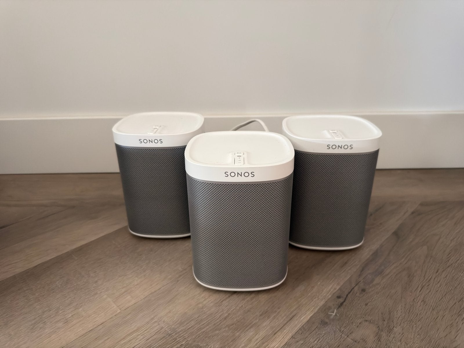 3x Sonos Play 1 Wit