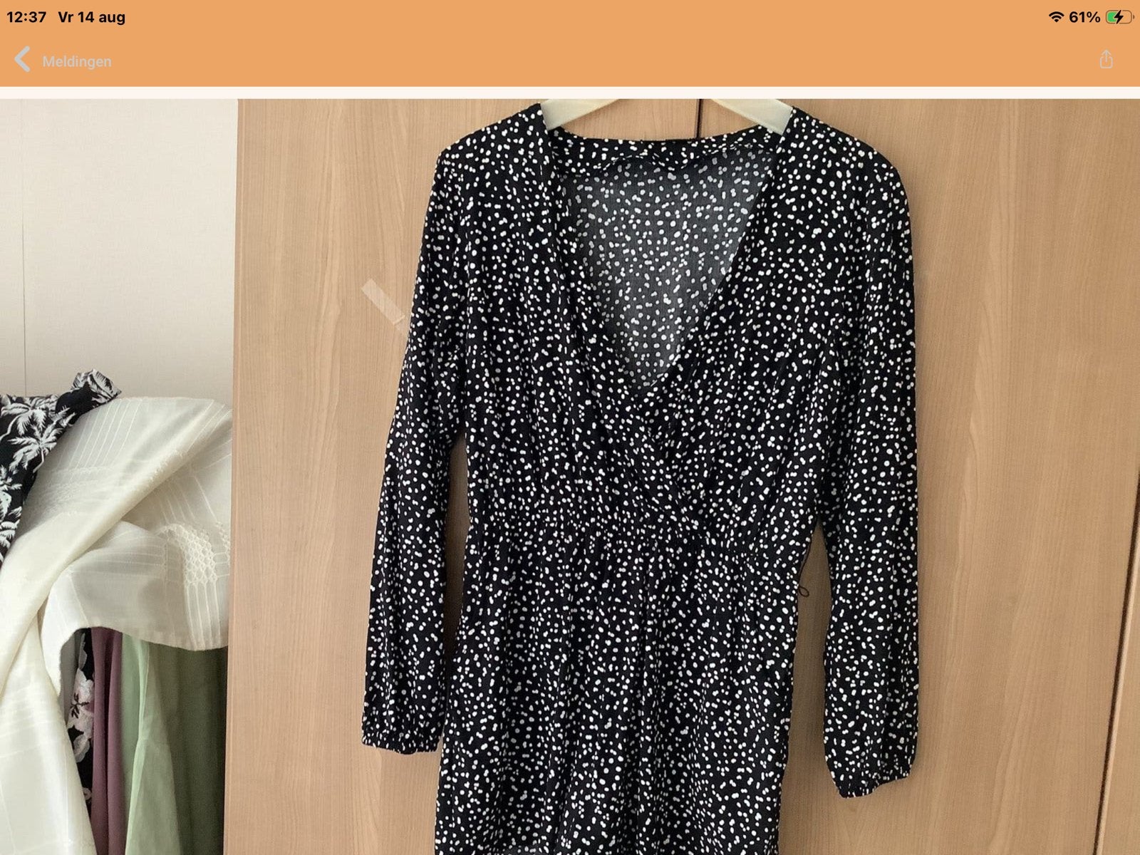 Zwarte playsuit/jumpsuit met stippen, maat M, viscose, Kleding | Dames, Ophalen of Verzenden, Zo goed als nieuw, Maat 38/40 (M)