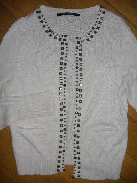 EXPRESSO vest wolwit met studs maat L, Kleding | Dames, Maat 38/40 (M), Expresso, Wit, Ophalen of Verzenden