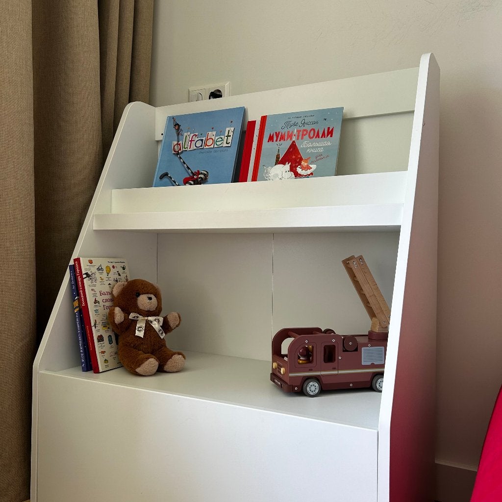 IKEA BERGIG kinderboekenkast / opbergkast – wit, Ophalen, Overige materialen, Gebruikt, 50 tot 100 cm