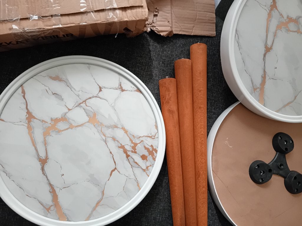 Tafels set, Ophalen, 50 tot 100 cm, Rond, Nieuw