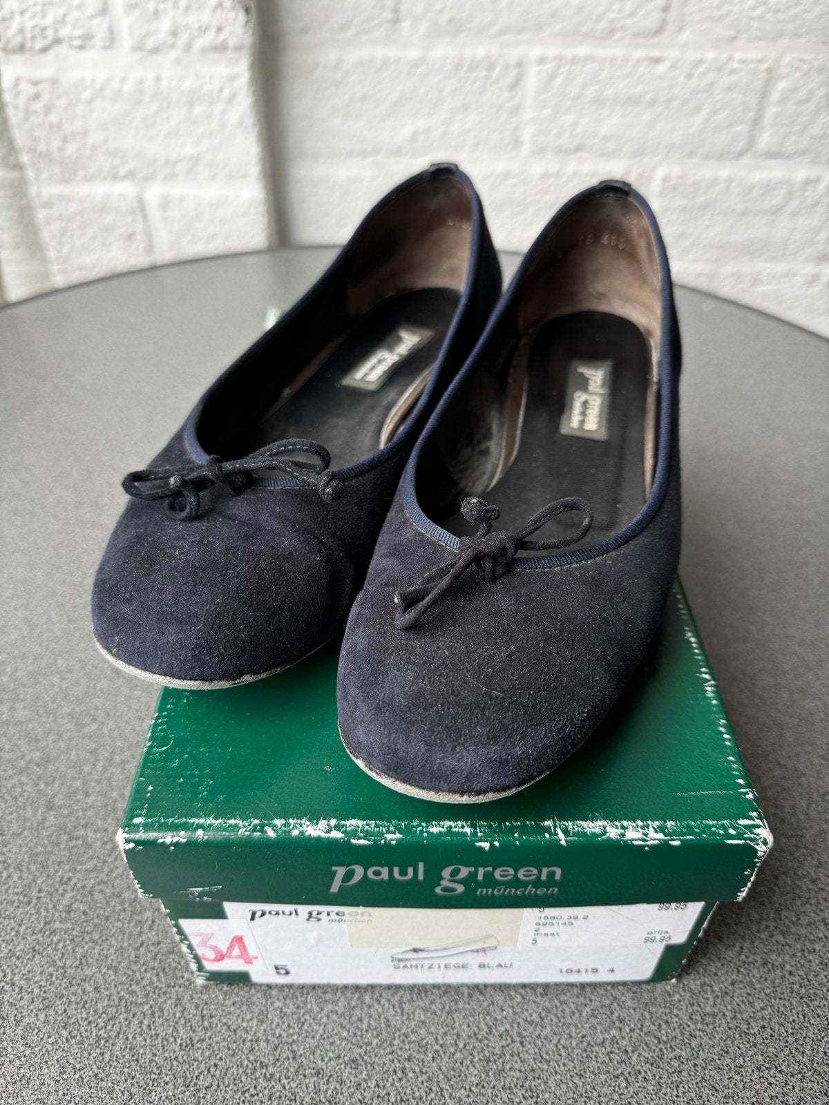 Paul Green Ballerina's, donkerblauw, maat 38 (UK 5), Blauw, Gedragen, Ballerina's, Ophalen of Verzenden