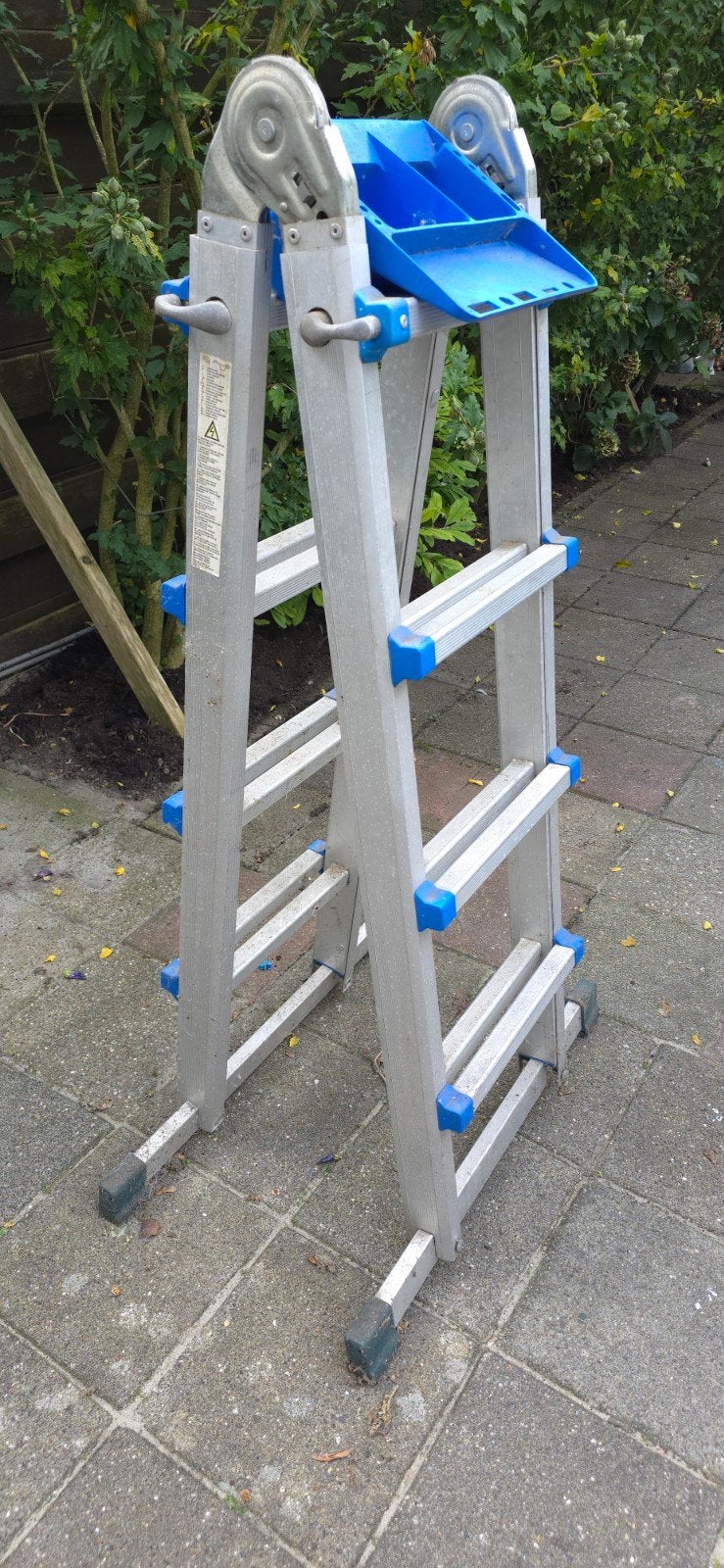 Aluminium Telescoopladder - 4.2m - Max 150kg, Ophalen, Gebruikt, Ladder, Opvouwbaar of Inschuifbaar