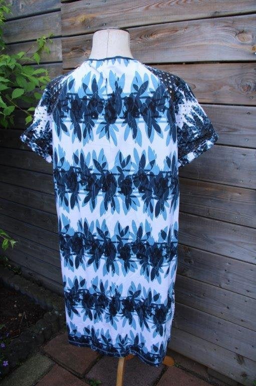 Jurk offwhite/ blauw Didi mt XXL Vaste prijs, Blauw, Maat 46/48 (XL) of groter, Didi, Ophalen of Verzenden