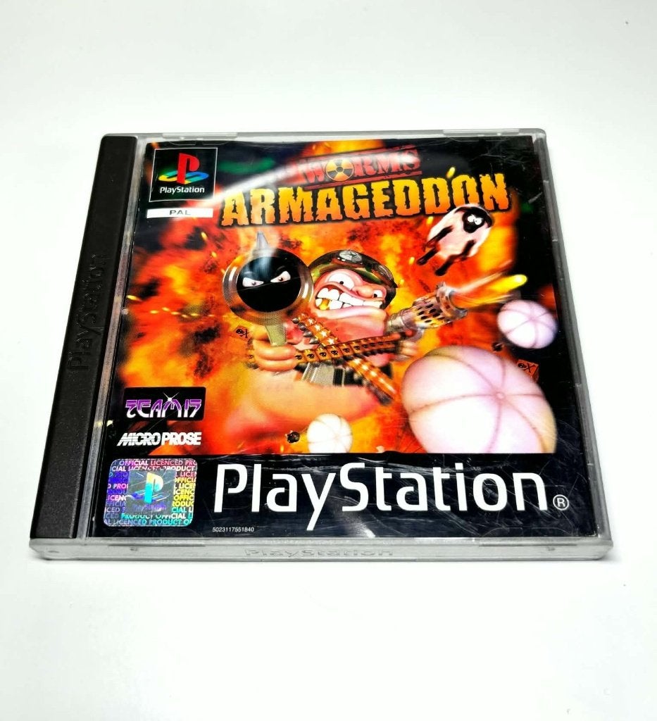 Worms Armageddon PlayStation 1 Ps1, Spelcomputers en Games, Gebruikt, 1 speler, Ophalen of Verzenden, Vanaf 3 jaar
