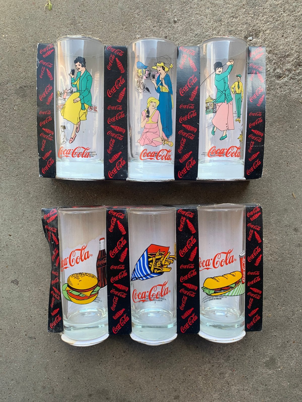 Vintage Coca Cola glazen nieuw, Ophalen of Verzenden, Nieuw, Gebruiksvoorwerp