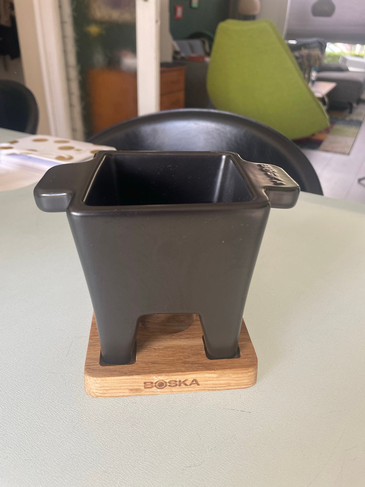 Boska Kaasfondue Mini - Perfect voor 2 Personen, Ophalen of Verzenden, Zwart, Steen/keramiek, Overige typen
