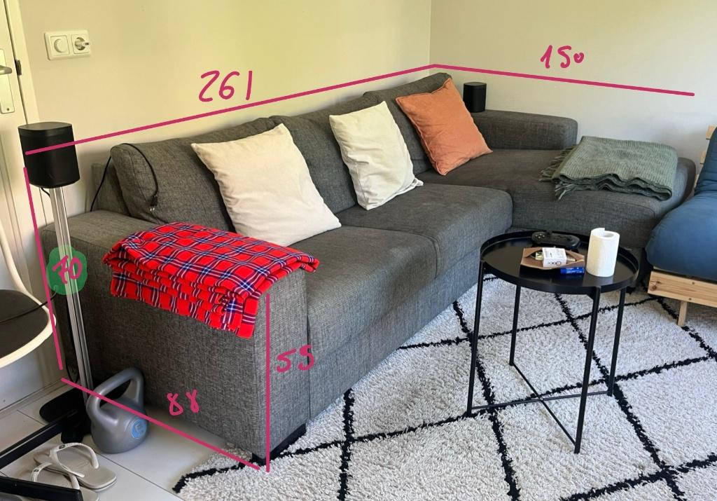Sofa Ikea, Ophalen, 250 tot 300 cm, Gebruikt, 125 tot 150 cm