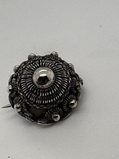 antiek broche zilver, Sieraden, Tassen en Uiterlijk, Verzenden, Zilver, Broche