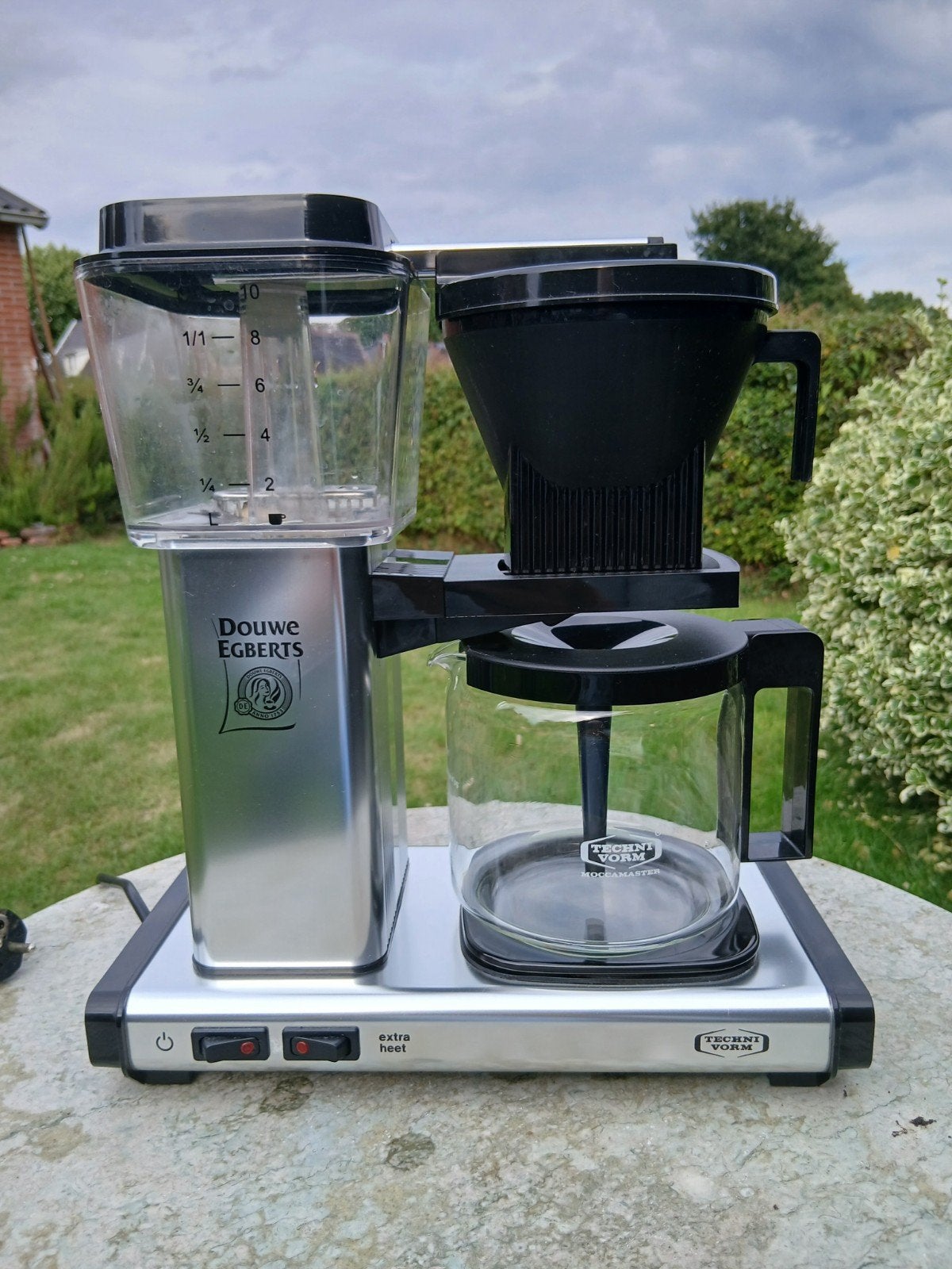 DE. Moccamaster KBG 741.62B Koffiezetapparaat Zilver/Zwart, Afneembaar waterreservoir, 10 kopjes of meer, Koffiemachine, Gemalen koffie