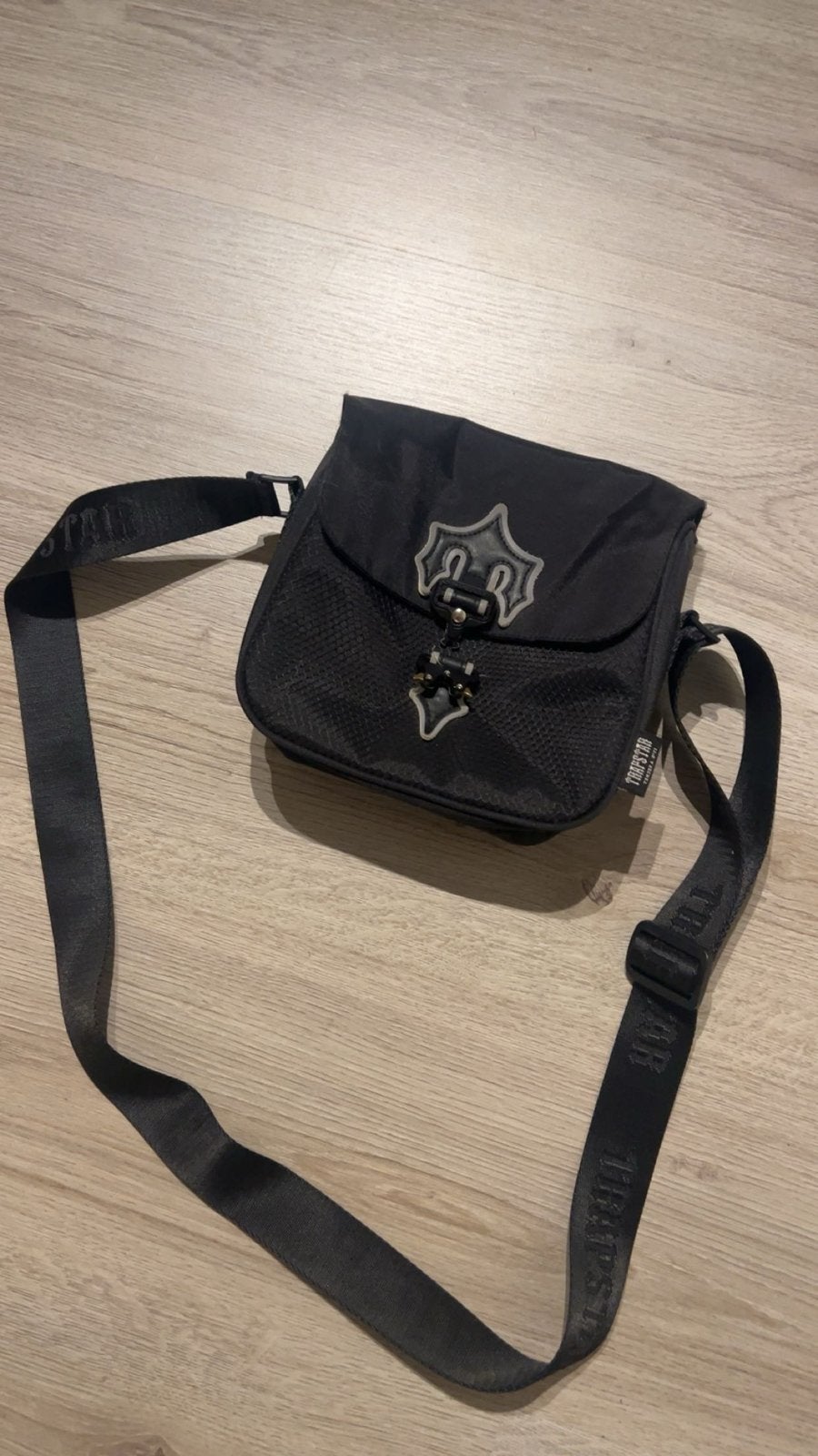Trapstar schoudertasje zwart, Ophalen of Verzenden, Gebruikt, Zwart, Schoudertasje