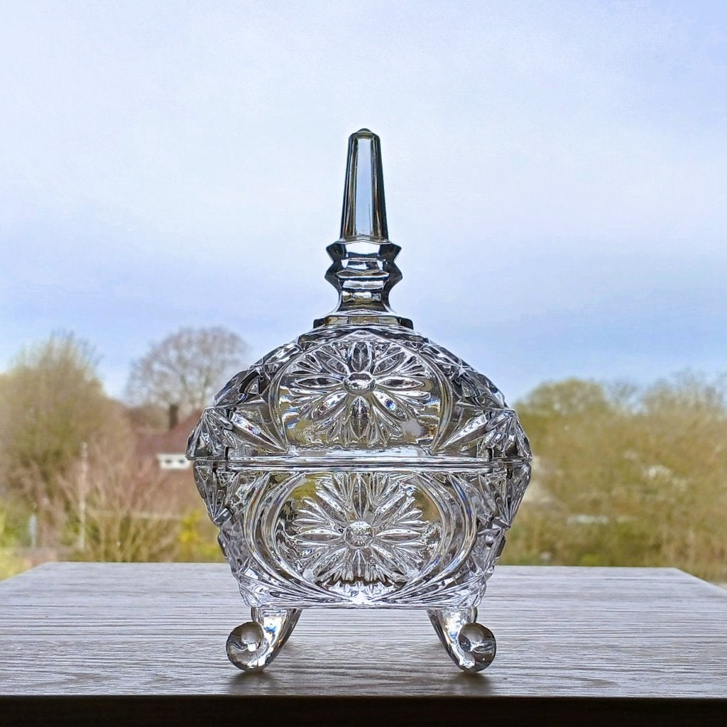 Schaal met Deksel Annahütte Bleikristall Vintage, Ophalen of Verzenden