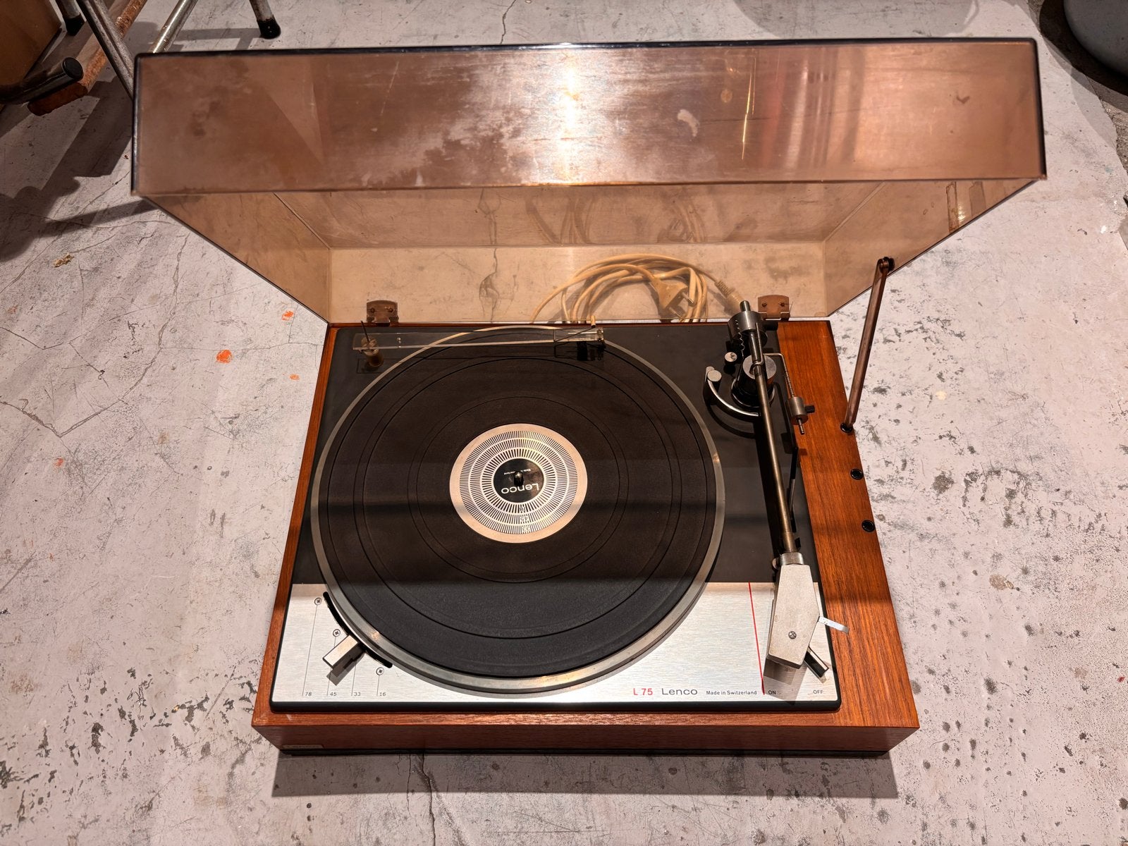 Lenco L75 Platenspeler - Vintage Hifi Draaitafel, Audio, Tv en Foto, Platenspelers, Ophalen, Gebruikt, Platenspeler, Overige merken