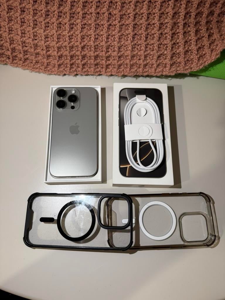 Iphone 16 Pro | 128GB | 91% Batterijconditie Doos + Hoesjes, 128 GB, Ophalen of Verzenden, Zo goed als nieuw, Zonder simlock