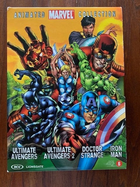 Marvel collectie 4 dvd box, Engels, Nederlands, Ophalen of Verzenden, Zo goed als nieuw