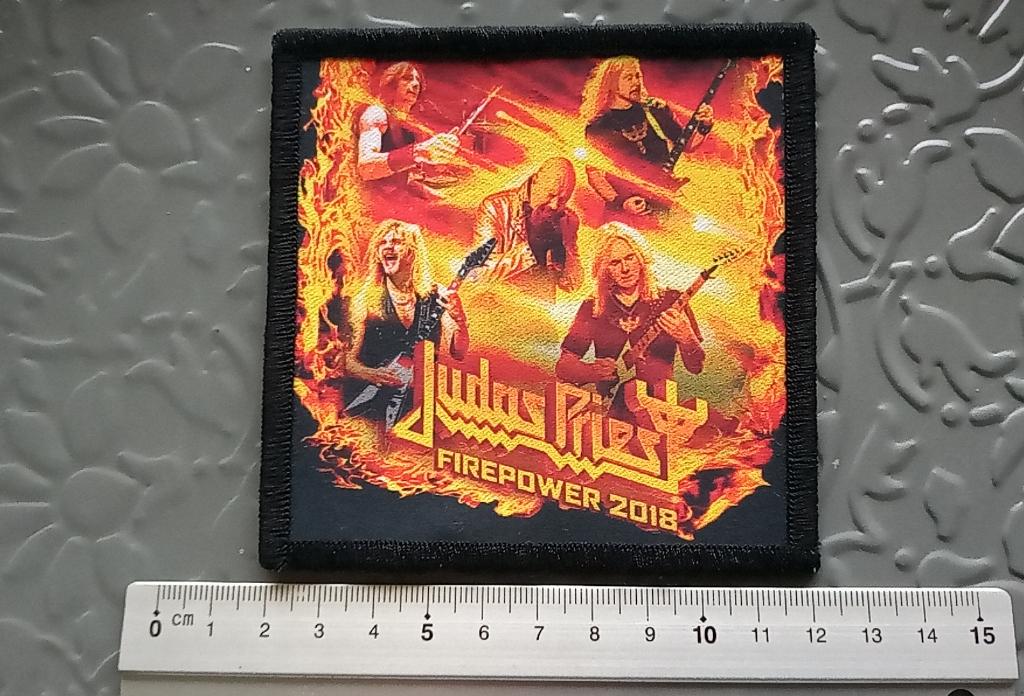 Judas Priest leuke firepower 2018 printed patch j47 metal, Verzenden, Nieuw, Kleding