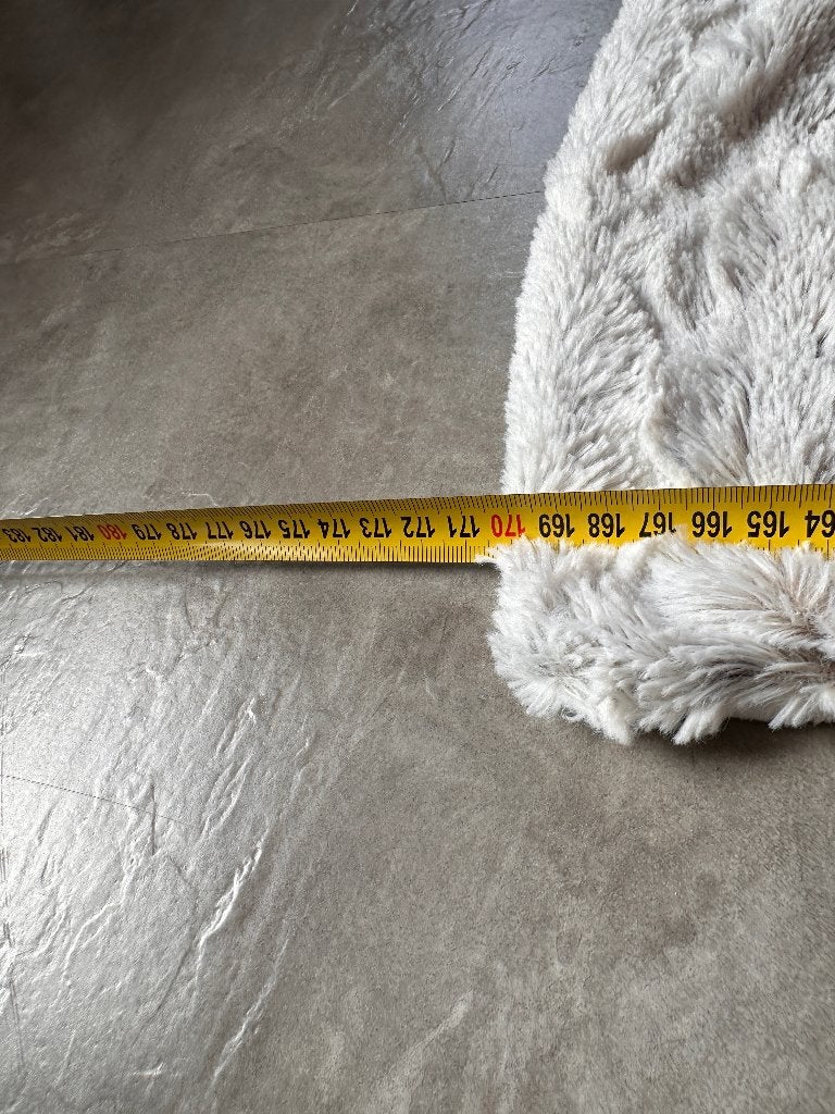Zachte grijze plaid/woondeken - 170x130 cm, 130 cm, Zo goed als nieuw, Plaid, Grijs