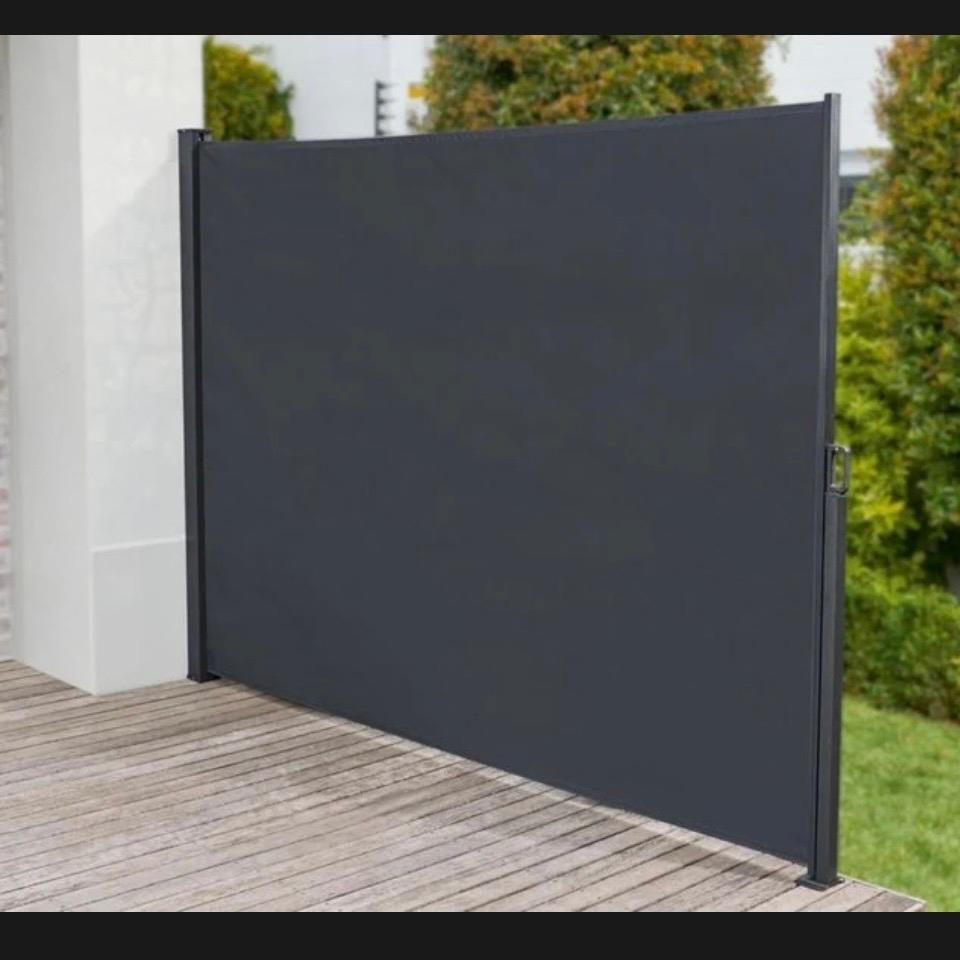 Uitschuifbaar Zijscherm - Privacy en Windbescherming., Tuin en Terras, Ophalen, Overige materialen, Zo goed als nieuw, 200 cm of meer
