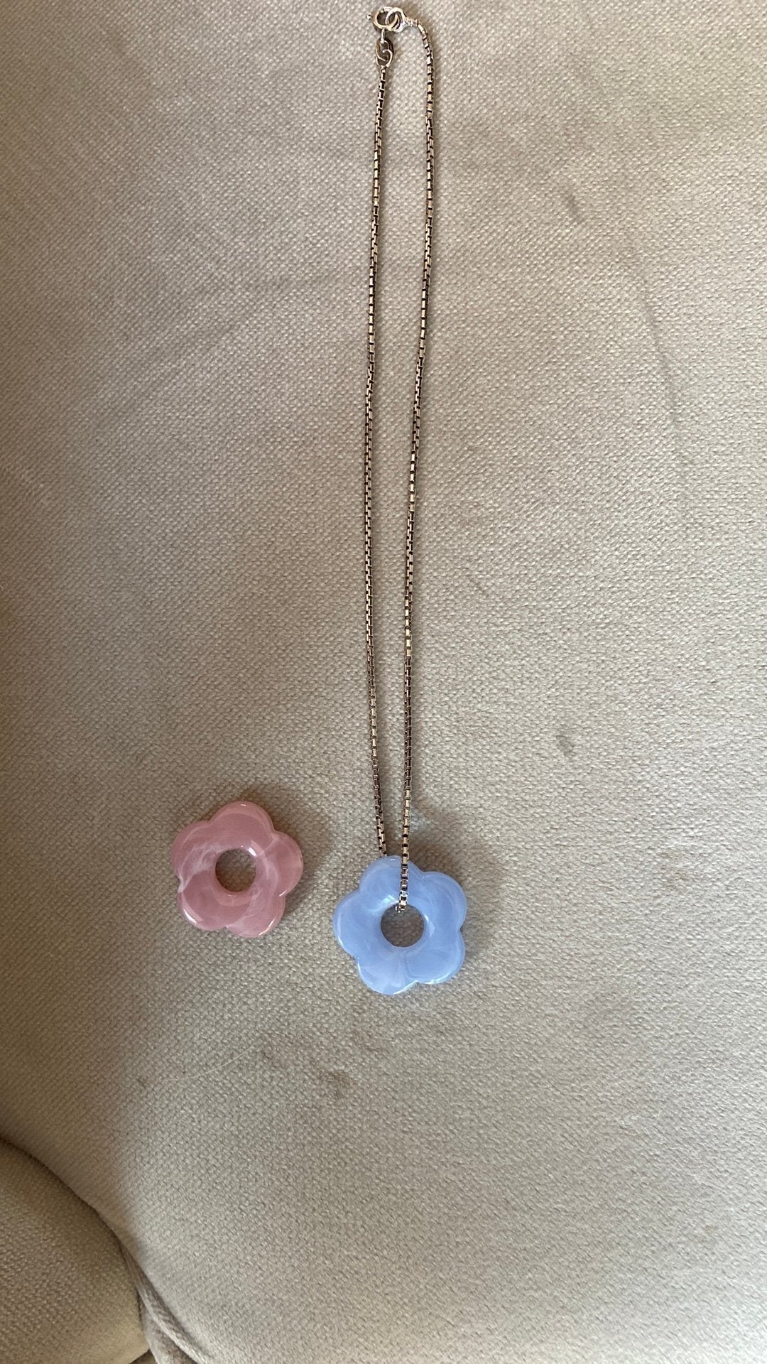 Bloemhanger bedel Zinzi, Ophalen of Verzenden, Zo goed als nieuw, Blauw, Zilver