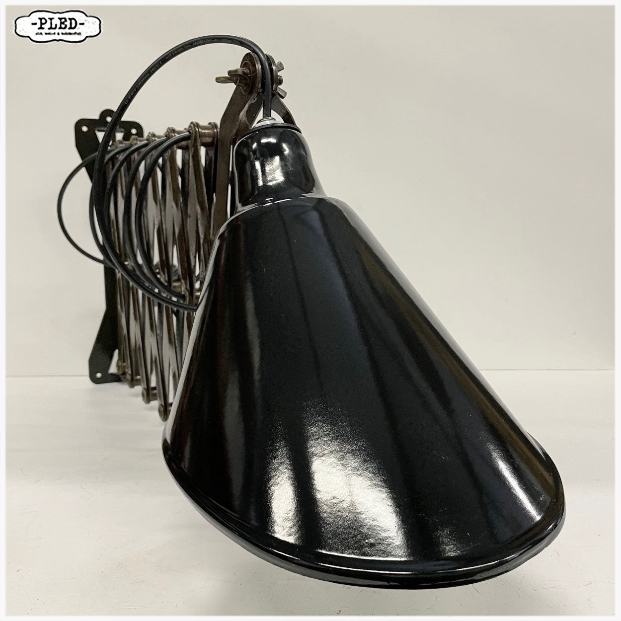 Grote schaarlamp 2 meter Lamp Wandlamp, Ophalen, Zwart, E27 (groot), Zo goed als nieuw