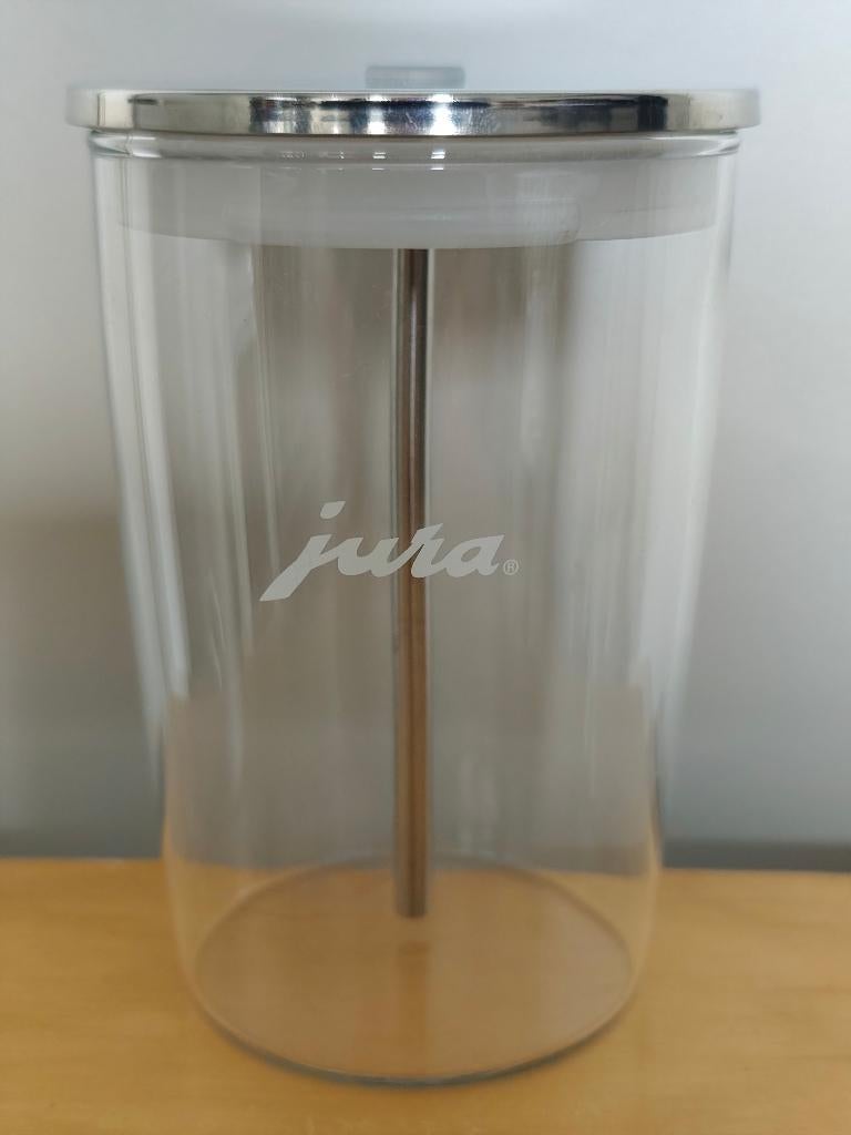 Jura Glazen Melkhouder, Ophalen of Verzenden, Zo goed als nieuw, Jura, Melkaccessoire