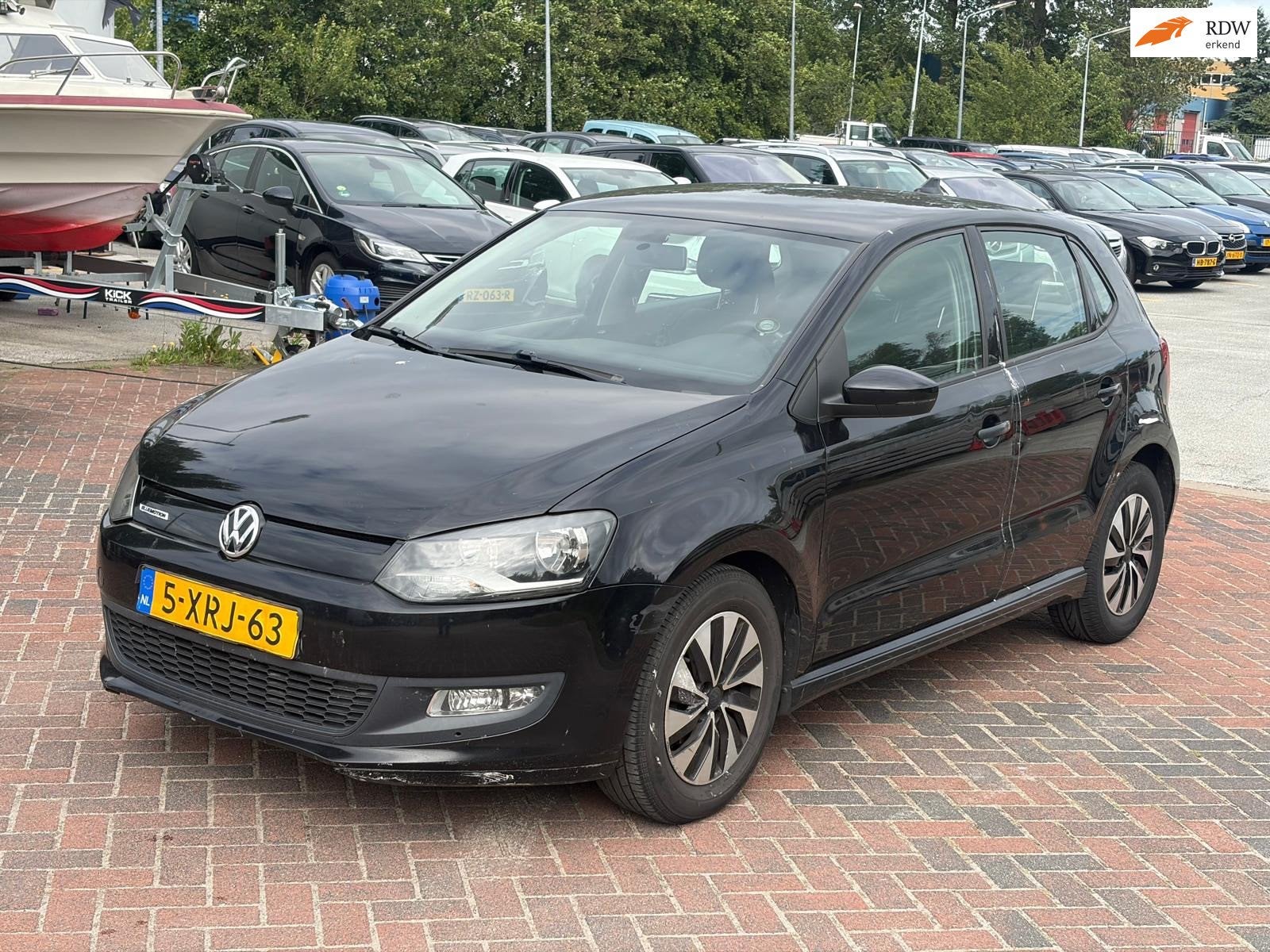 Volkswagen Polo 1.4 TDI BlueMotion Airco! Zwart!, Voorwielaandrijving, Start-stop-systeem, Gebruikt, Euro 6
