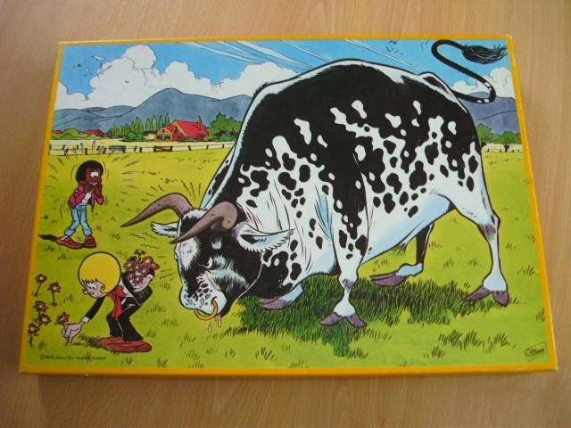 Sjors en Sjimmie puzzel, 80 stukjes, 1975 Oberon B.V., Ophalen of Verzenden, Overige figuren, Gebruikt