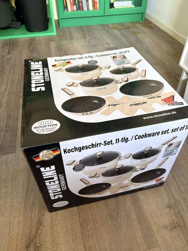 Pannenset, Huis en Inrichting, Keuken | Potten en Pannen, Pannenset, Ophalen of Verzenden, Met handvatten, Overige merken