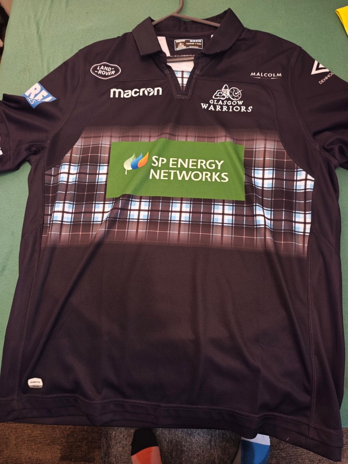 Glasgow Warriors Rugby Shirt Macron XXL - Zo goed als nieuw, Kleding | Heren, Ophalen of Verzenden
