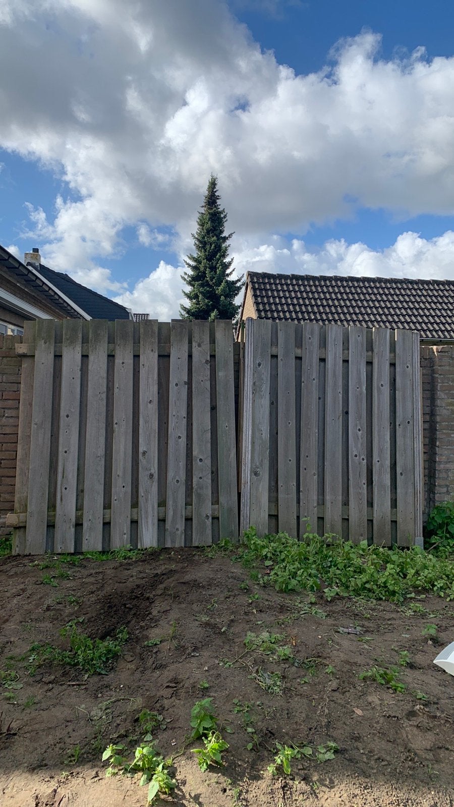 2 nog goede schuttingdelen gedemonteerd, Tuin en Terras, Ophalen, Zo goed als nieuw